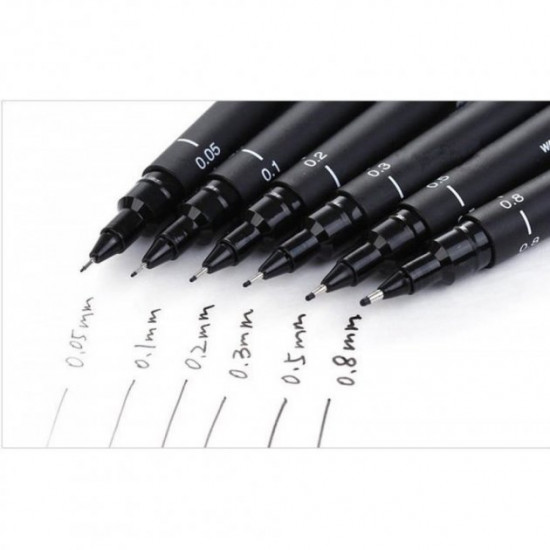 Handle liner Uni Pin Fine Line black 0.3 mm (PIN03-200.Black)