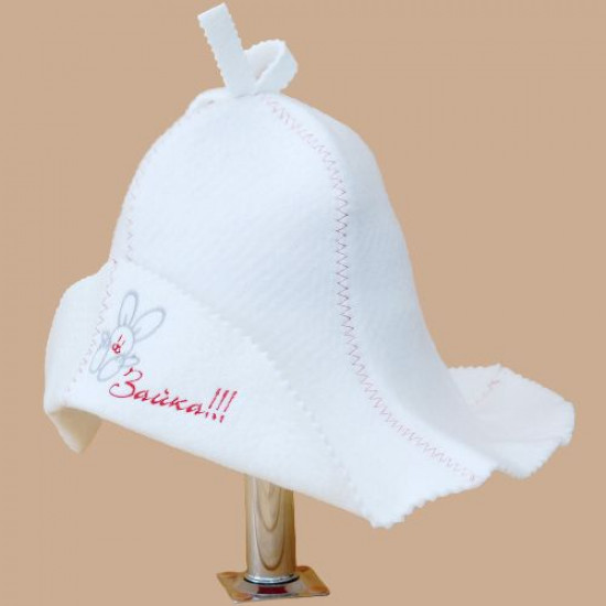 Model women's bath hat 