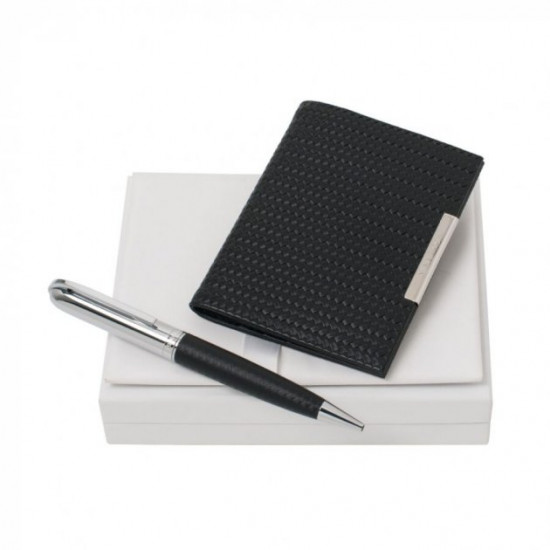 Sierra Black set (ballpoint pen and business card holder) Nina Ricci