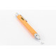 Troika Construction multi-tasking ballpoint pen with stylus; ruler; screwdriver and level; orange