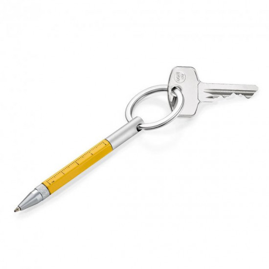 Troika Micro Construction keychain pen yellow