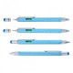 Troika Construction multitasking ballpoint pen with stylus, ruler, screwdriver and level, blue