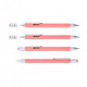 Troika Construction multi-tasking ballpoint pen with stylus; ruler; screwdriver and level; coral