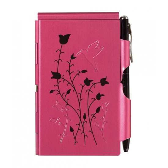 Pocket notebook with pen Troika Paspberry Hummingbird