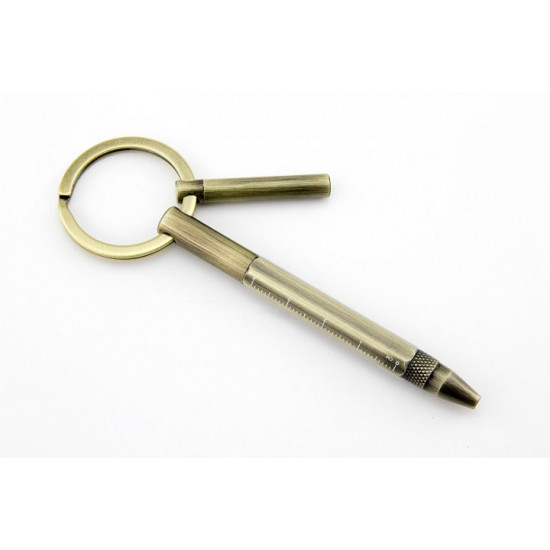 Troika Micro Construction Pro keychain pen gold