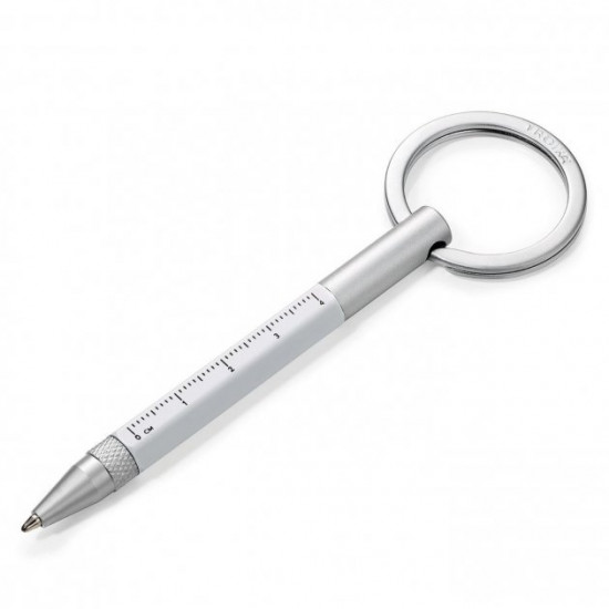 Troika Micro Construction keychain pen white