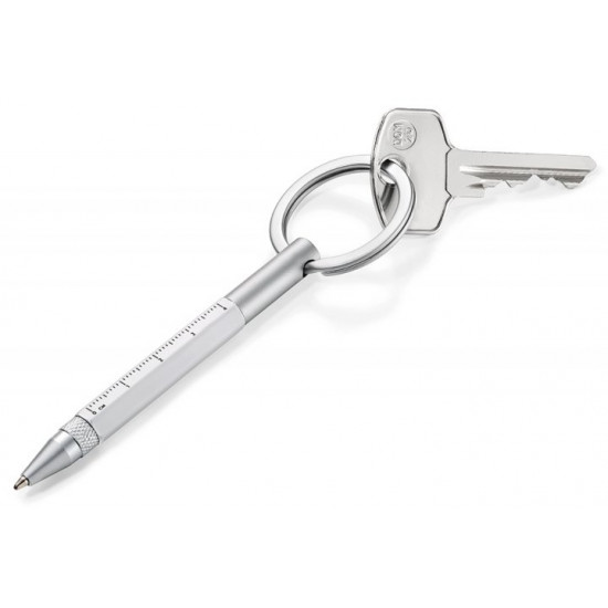 Troika Micro Construction keychain pen white