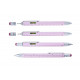 Troika Construction multi-tasking ballpoint pen with stylus; ruler; screwdriver and level; pink