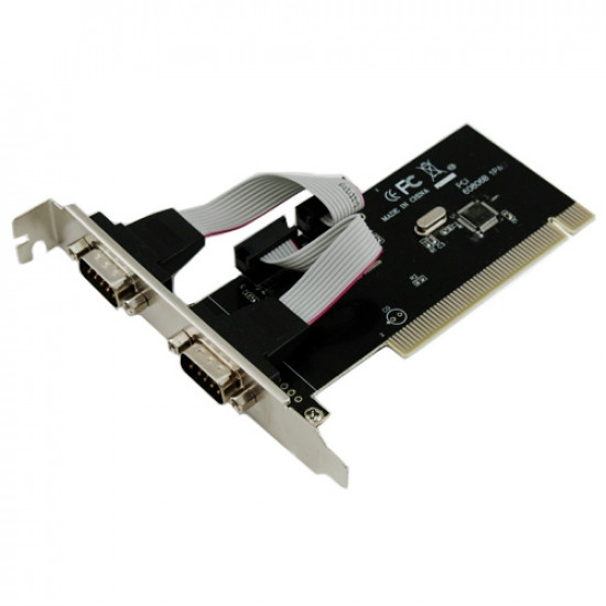  Контроллер PCI переходник на 2 RS232 DB9 COM-порта