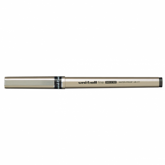 Rollerball pen UniBall Fine Deluxe 0.7 mm blue (UB-177.Blue)