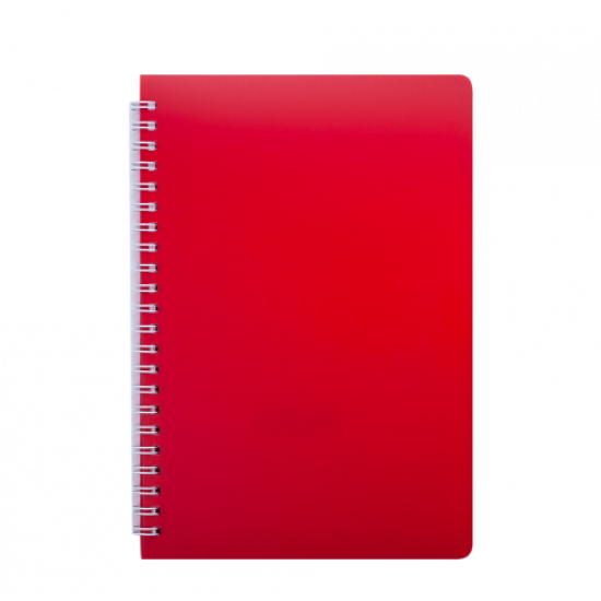 Notebook on a spring Buromax BRIGHT A5 60l chervona