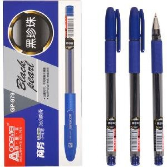 Gel pen BLACK PEARL blue