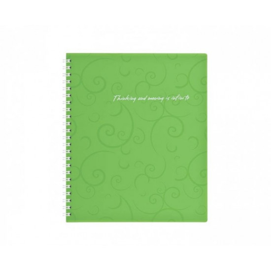 Spring notebook Buromax Barroko B5 80 sheets light green (BM.2419-615)