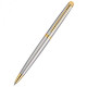 Ballpoint pen Waterman Hemisphere steel with gold plated (22 010)