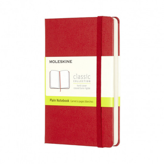 Блокнот Moleskine Classic середній нелінований червоний (QP062F2)