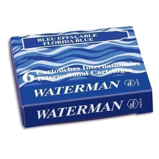 Waterman Lady cartridges 6 pieces blue (52 012)