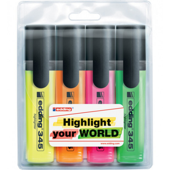 Edding Highlighter marker set 2-5 mm 4 colors (01690)