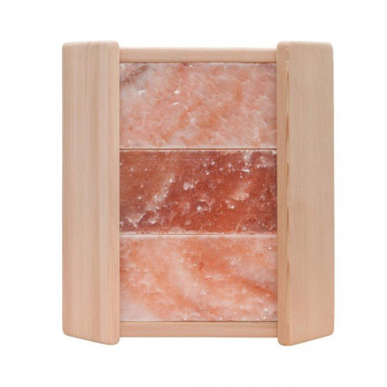 Corner railing for PAL lamp with Himalayan salt, cedar