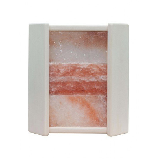 Corner fence for PAL lamp with Himalayan salt, linden