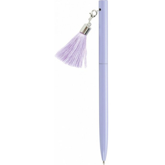 Ballpoint pen Maxi metal with keychain tassel Lilac (MX16370) (4044572163707)