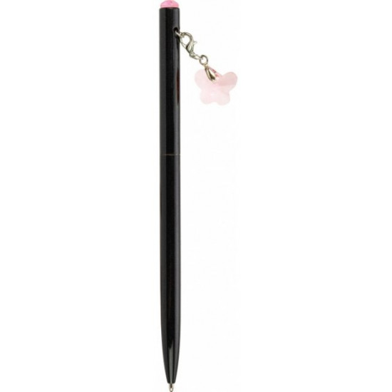 Ballpoint pen Maxi metal with crystal keychain 