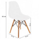 Chair Bonro B-173 FULL KD white (4 pcs)