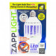  Светодиодная лампа уничтожитель комаров насекомых 2 в 1 ZAPPLIGHT LED LAMP UKC белый