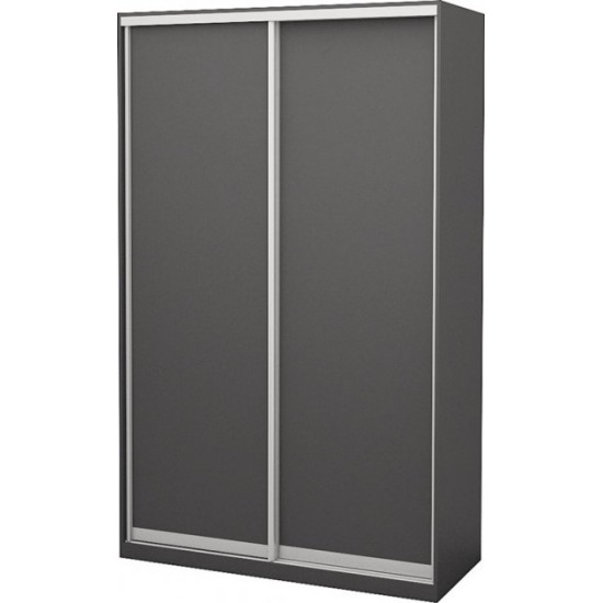 Two-door wardrobe Roko 120x242x60 cm chipboard Gray (20200027500)