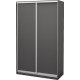 Two-door wardrobe Roko 120x242x60 cm chipboard Gray (20200027500)