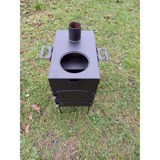 Stove-stove 3mm, heating and cooking, up to 50 sq.m, capacity 30 kg