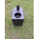 Stove-stove 3mm, heating and cooking, up to 50 sq.m, capacity 30 kg