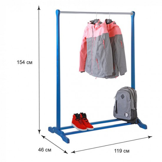 Floor hanger for clothes Fenster Status Blue