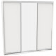 Sliding wardrobe HOUSE B256 White chipboard+Mirror 250x60x240