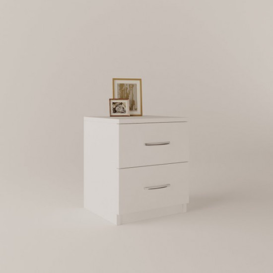 Bedside table TU-7 Chipboard White 40x35x47.5 cm