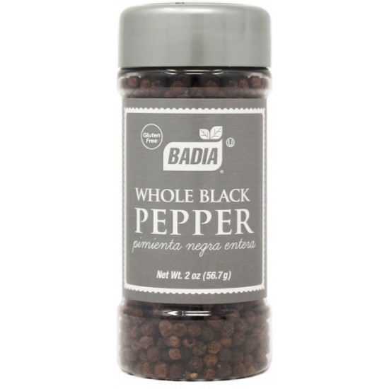 Badia black pepper whole 56.7 g (033844002268)