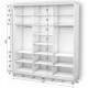 Three-door wardrobe ROKO 179.2x242x60 cm Mirror White (20200027434)