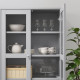 Bookcase / glass door IKEA HAVSTA 203x47x212 cm gray (492.659.23)