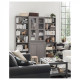 Bookcase / glass door IKEA HAVSTA 203x47x212 cm gray (492.659.23)