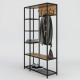 Hanger with shelves GoodsMetall in Loft style 1800x1000x350 mm (VSh137)