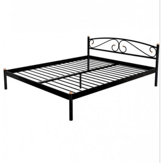 Double metal bed Metakam VERONA-1 200X160 black matte