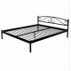 Double metal bed Metakam VERONA-1 200X160 black matte