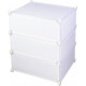 Bedside table Supretto 3 compartments Milky white (5786-0001)