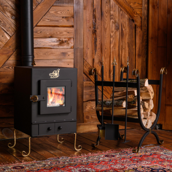 Stove-fireplace Ecozhar Comfort Plus, with afterburning chamber for secondary gases (steel 4mm)