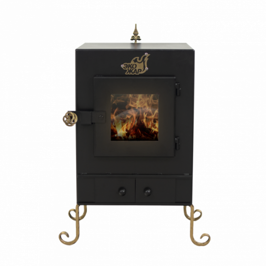 Stove-fireplace Ecozhar Comfort Plus, with afterburning chamber for secondary gases (steel 4mm)