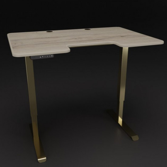 Computer desk with height adjustment TEHNOTABLE model strong with chipboard