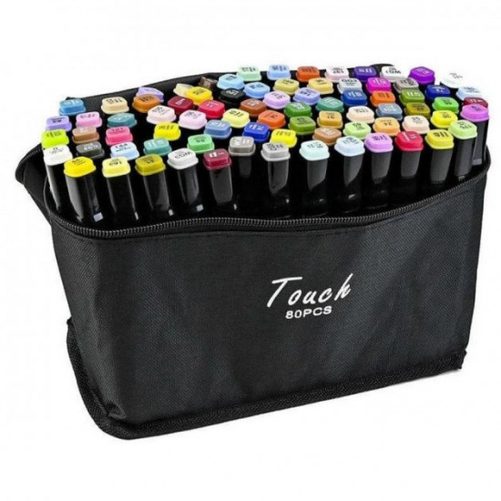 Set of double-sided sketch markers Touch 7752, 80 pcs.