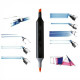 Set of double-sided sketch markers Touch 7752, 80 pcs.