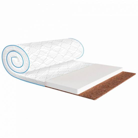 Mattress-topper EMM Sleep&Fly mini FLEX 2in1 KOKOS jacquard 70x190 93-E-M