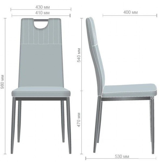 Dining chair for kitchen, living room, cafe Alabama steel black/fabric velor dark green AMF