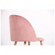 Dining chair for kitchen, living room, cafe Sherry steel beech/fabric Monolith pink velvet AMF